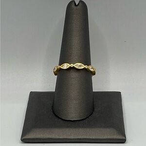 Freida Rothman Gold Plated over Sterling Silver Stacking Ring